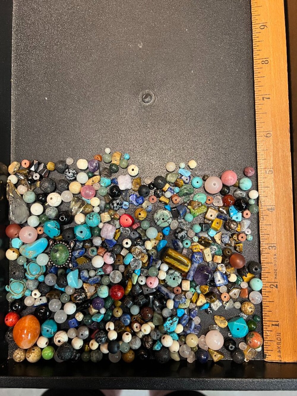 1/2 Pound+ Stone/Gemstone Craft Bead Mix Lot B